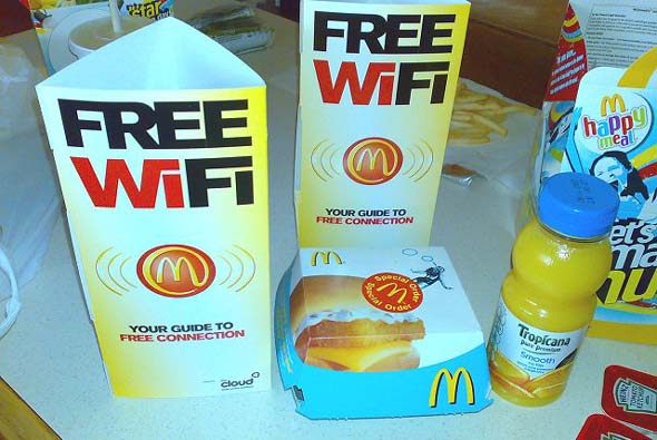 McDonalds free wifi